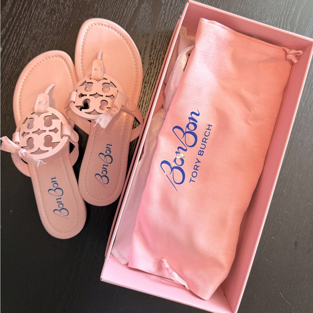 Tory Burch Light Pink Miller Patent Sandal